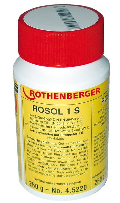 Паста для пайки фитингов ROTHENBERGER ROSOL 1 S Аксессуары для паяльников