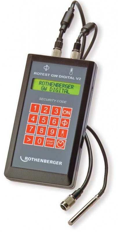 Течеискатель для поиска течей на газо-водопроводных сетях ROTHENBERGER ROTEST GW DIGITAL V2.2 Трубные (газовые) ключи